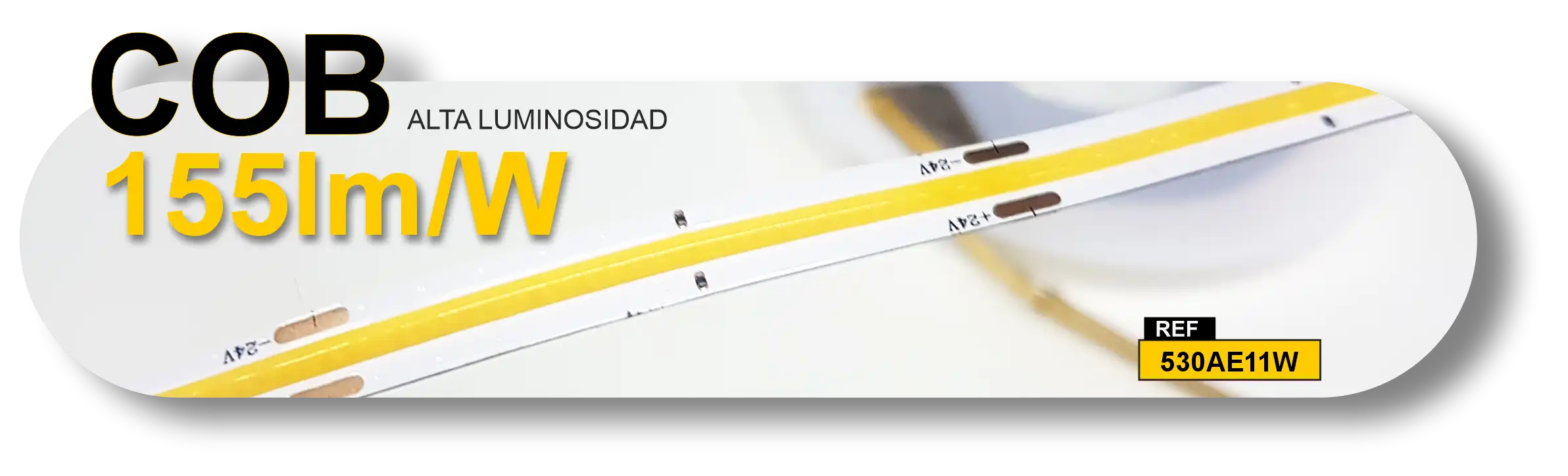 Cob de alta luminosidad. 155lm/w