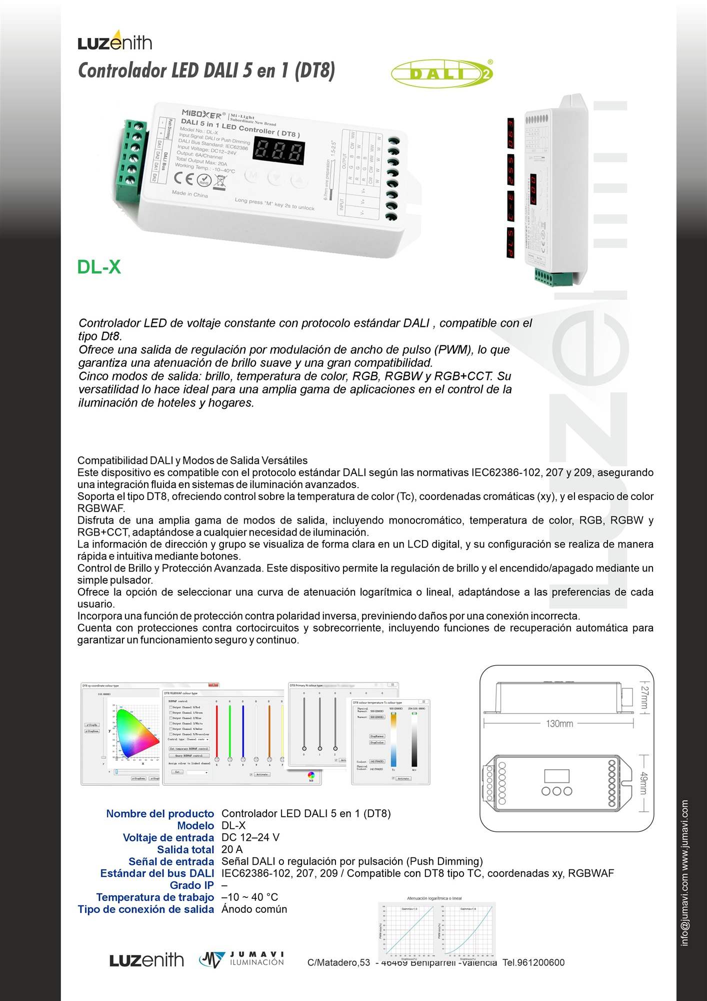 Ficha técnica de CT/DA-MBDL-X