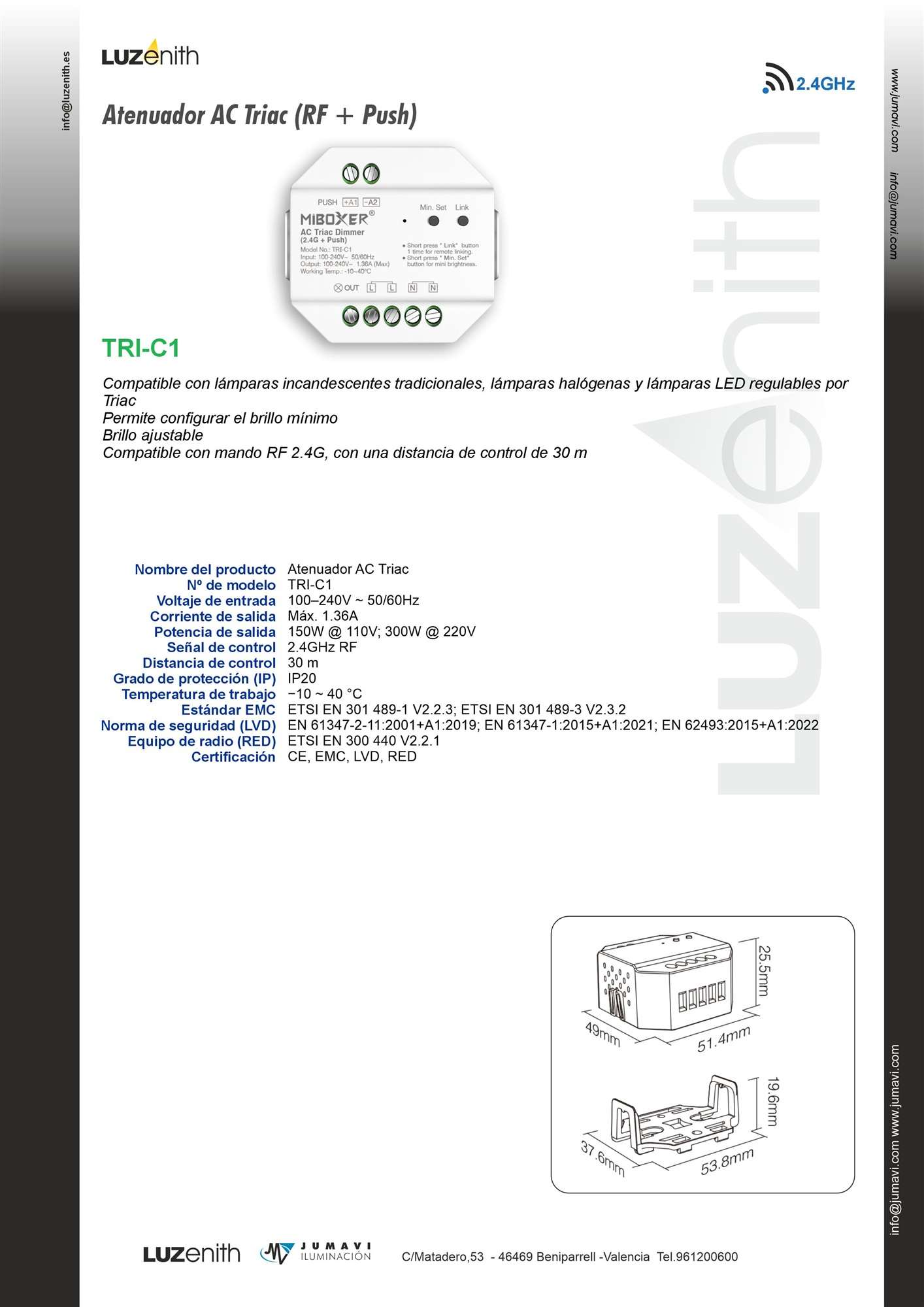 Ficha técnica de CT/W-MBTRI-C1