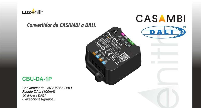 CT/-CBU-DA-1P · Pasarela Casambi a DALI