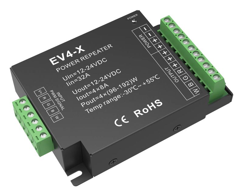 CT/-EV4-X · Repetidor PWM 4 canales
