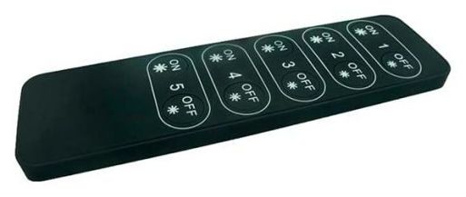 CT/RF-01142801DC/R · Mando RF 5 zonas (SR2501N)