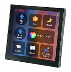 CR/DA-SDP-LCD8 · Panel táctil DALI con pantalla