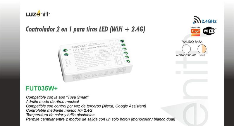 CT/W-MB035W+ · Controlador 2 en 1