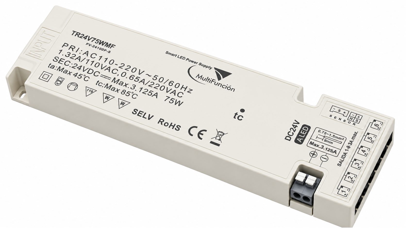 Ficha técnica de TR-24V-75WMF