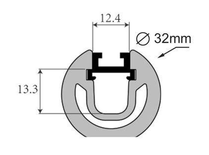 PF/OF32C · Perfil LED