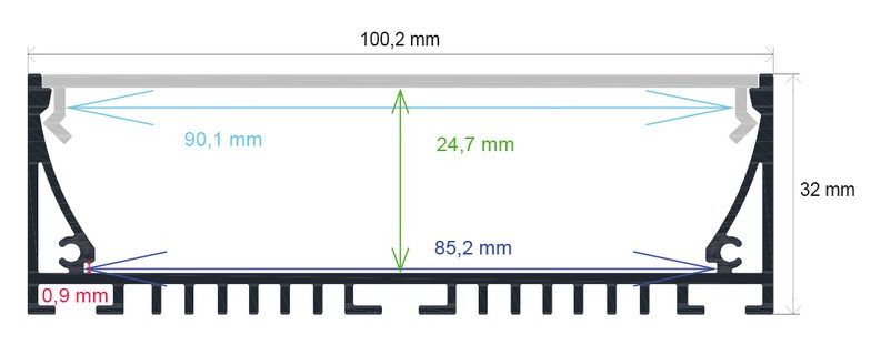 PF/i10032 · Perfil LED