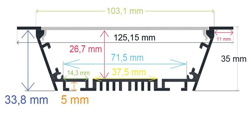PF/i12535 · Perfil LED