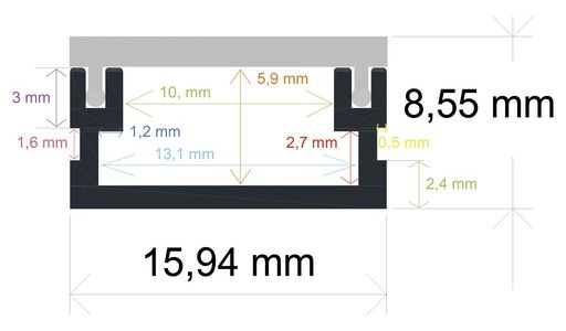 PF/i1609 · Perfil LED