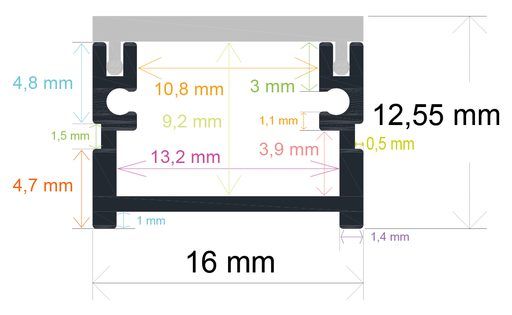 PF/i1613 · Perfil LED