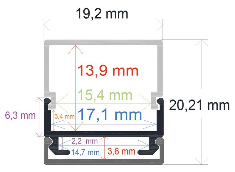 PF/i1920 · Perfil LED
