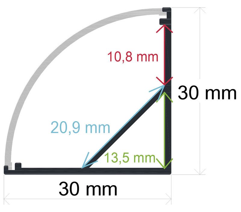 PF/i3030 · Perfil LED