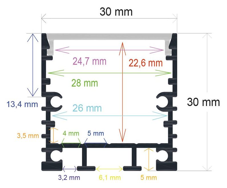 PF/i3032 · Perfil LED