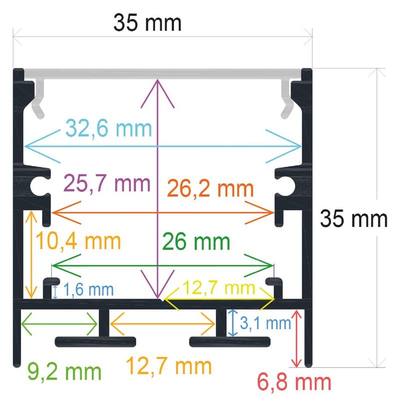 PF/i3535 · Perfil LED