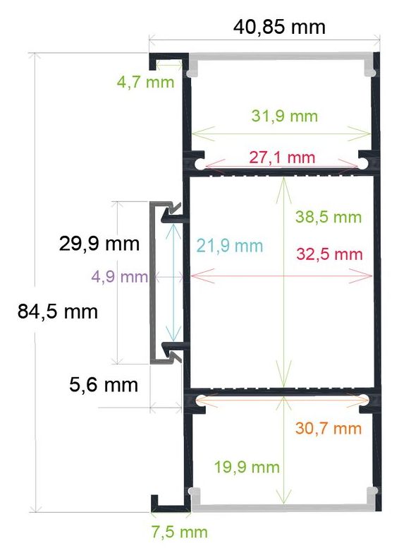 PF/i4084 · Perfil LED
