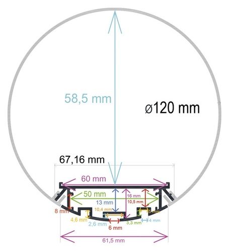 PF/i4120 · Perfil LED