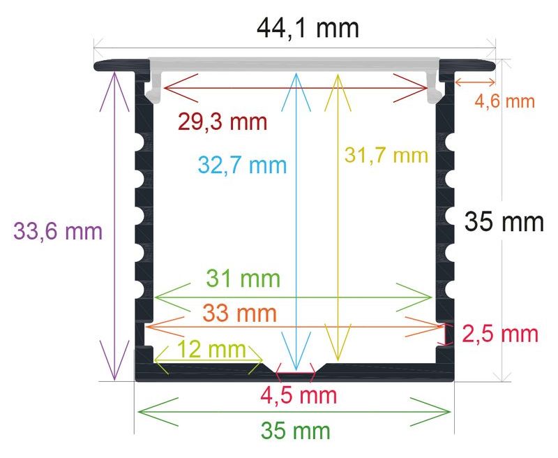 PF/i4435 · Perfil LED