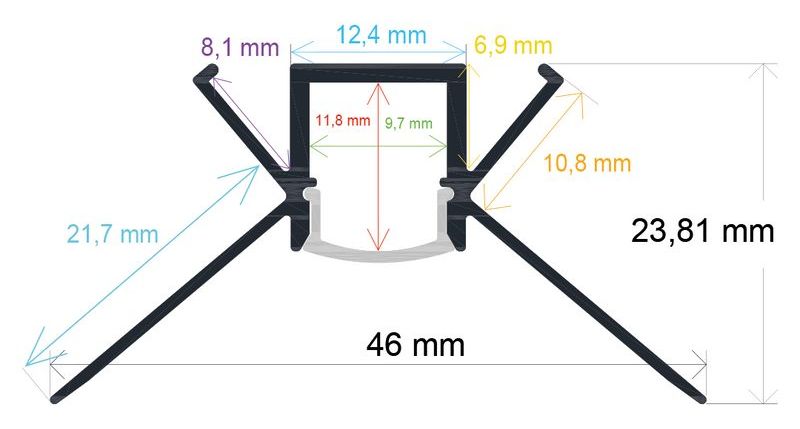 PF/i4624 · Perfil LED
