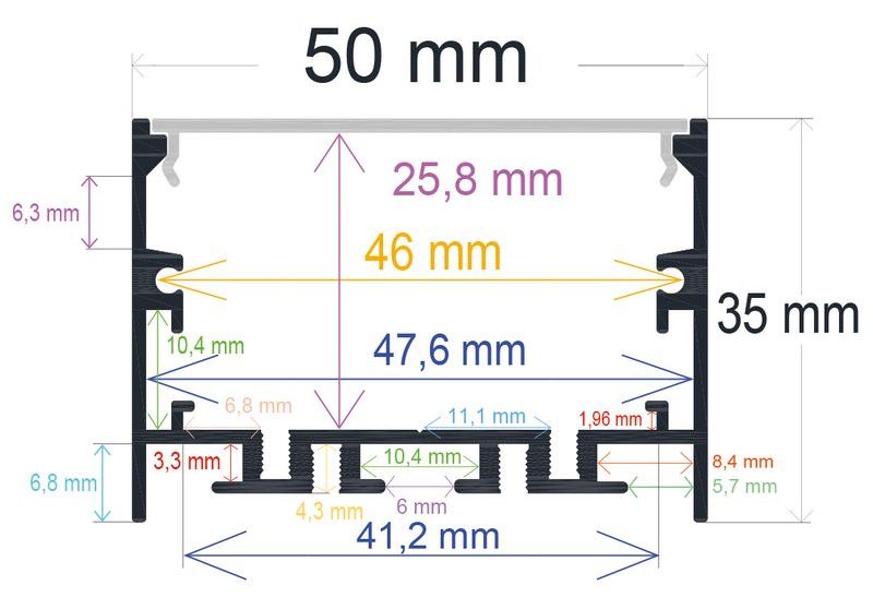 PF/i5034 · Perfil LED