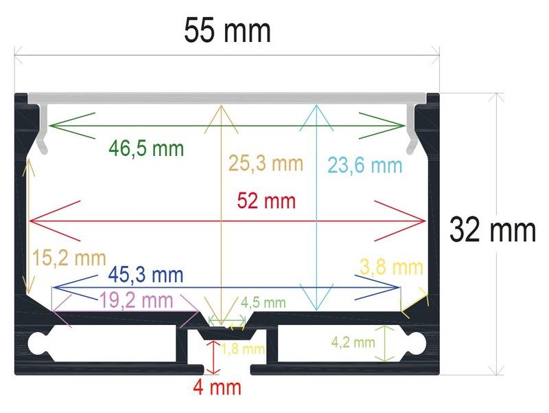 PF/i5532 · Perfil LED