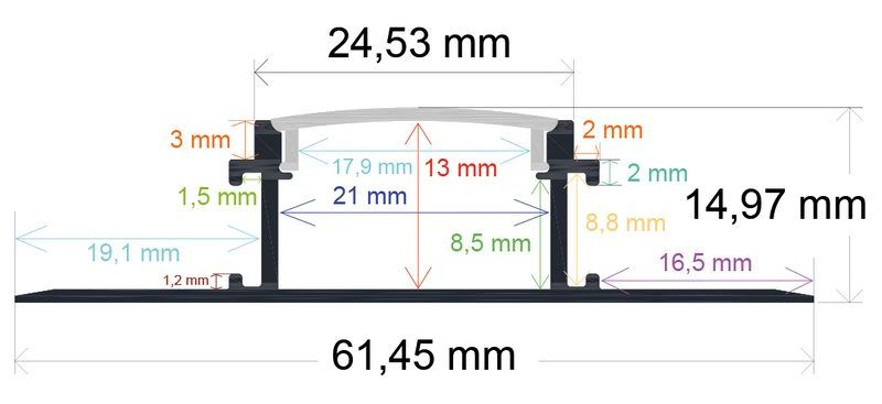 PF/i6214 · Perfil LED