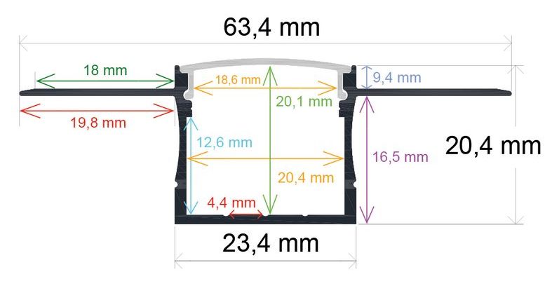 PF/i6320 · Perfil LED