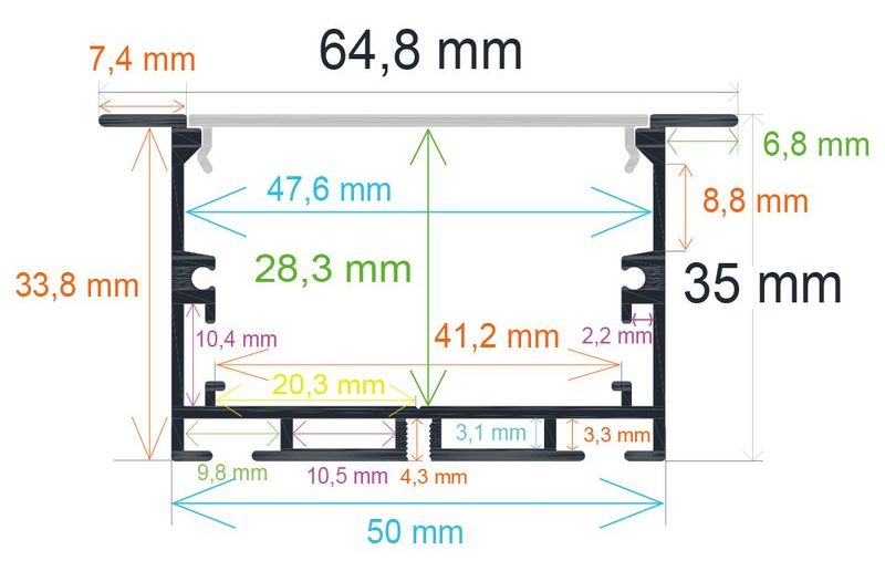 PF/i6535 · Perfil LED
