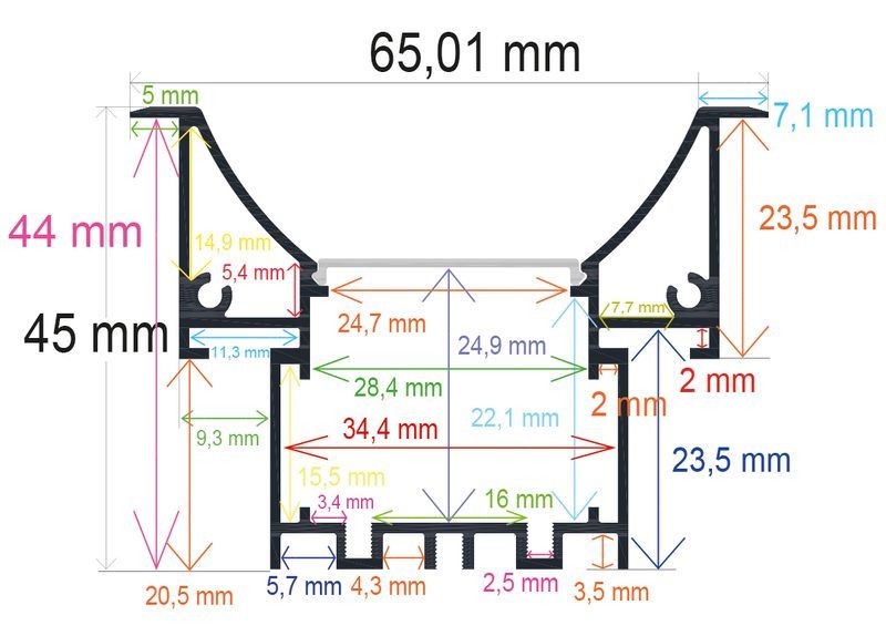 PF/i6545 · Perfil LED