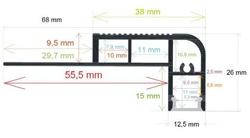 PF/i6826 · Perfil LED