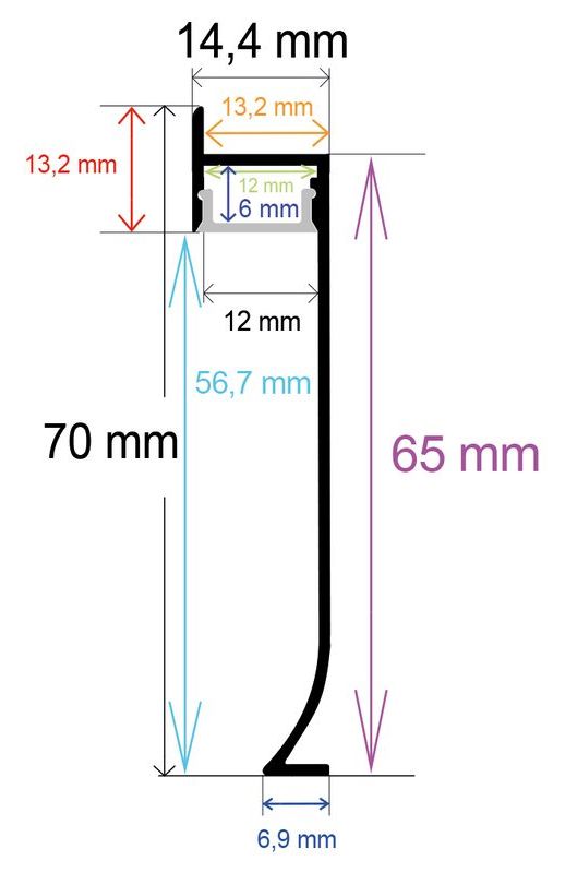 PF/i7014 · Perfil LED