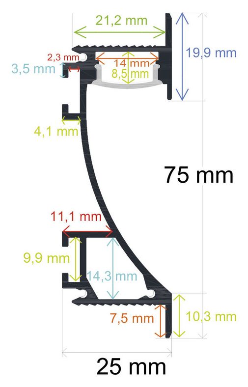 PF/i7060 · Perfil LED