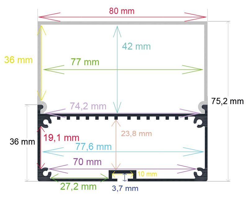 PF/i8075 · Perfil LED