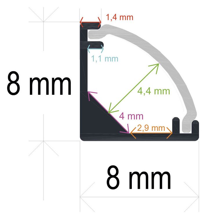 PF/i881 · Perfil LED