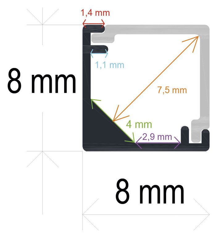 PF/i882 · Perfil LED
