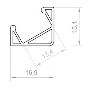 PF/TL3-4 · Perfil LED