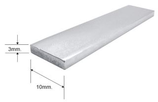PF1003 · PLETINA 10X3MM PLATA MATE