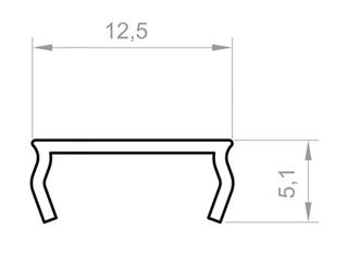 PF/TLC13 · CUBIERTA RECTA PERFILES /PF/TL1507 -1907 | COMPATIBLE PF/TL4-1 / PF/TL6-5 / PF/TL19-1 / PF