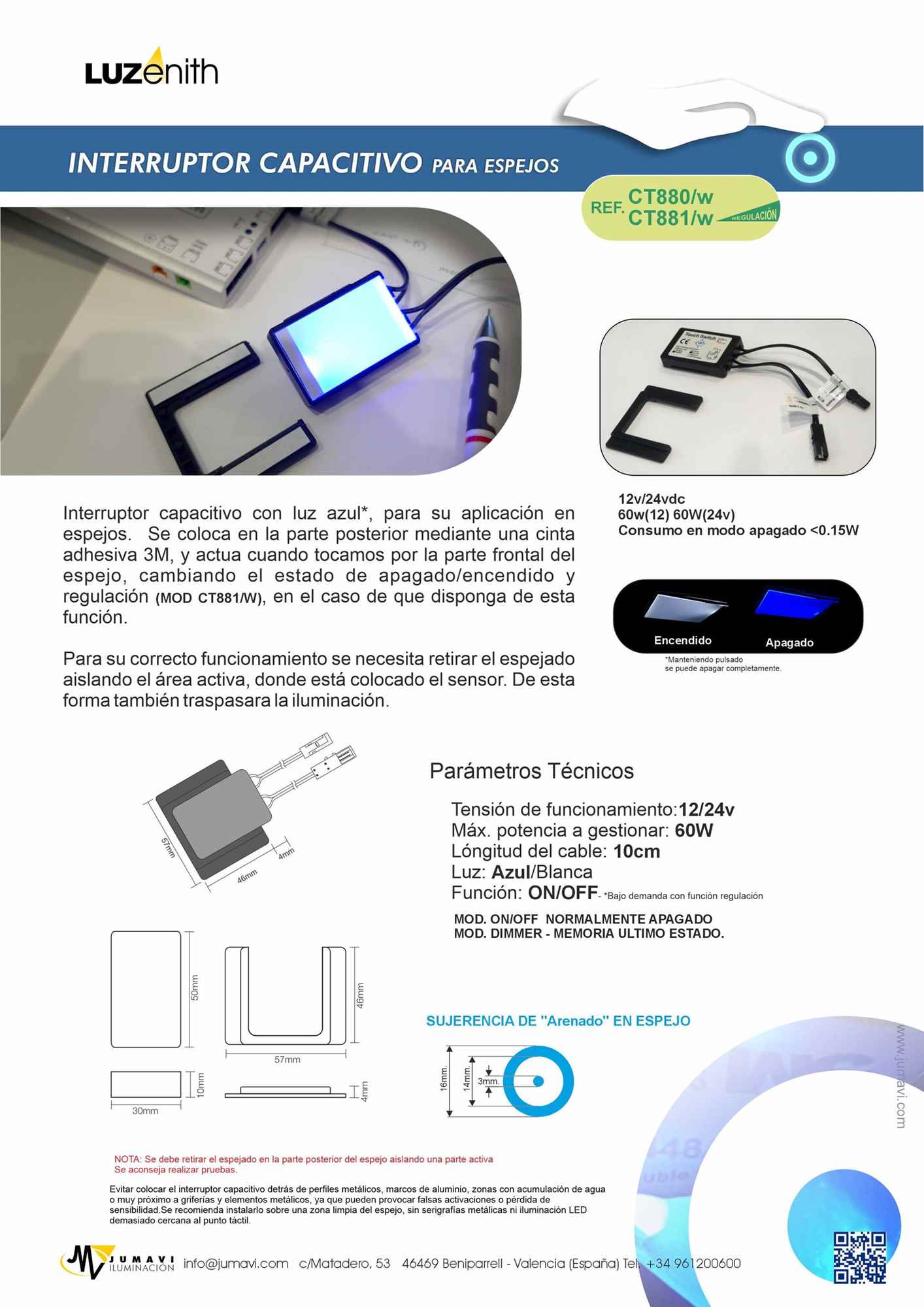 Ficha técnica de CT881/W